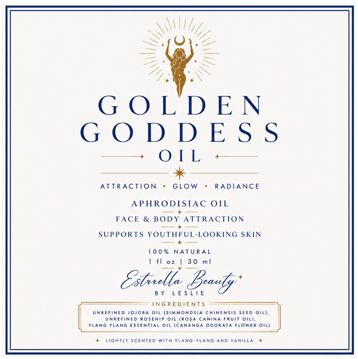 Golden Goddess Aphrodisiac oil