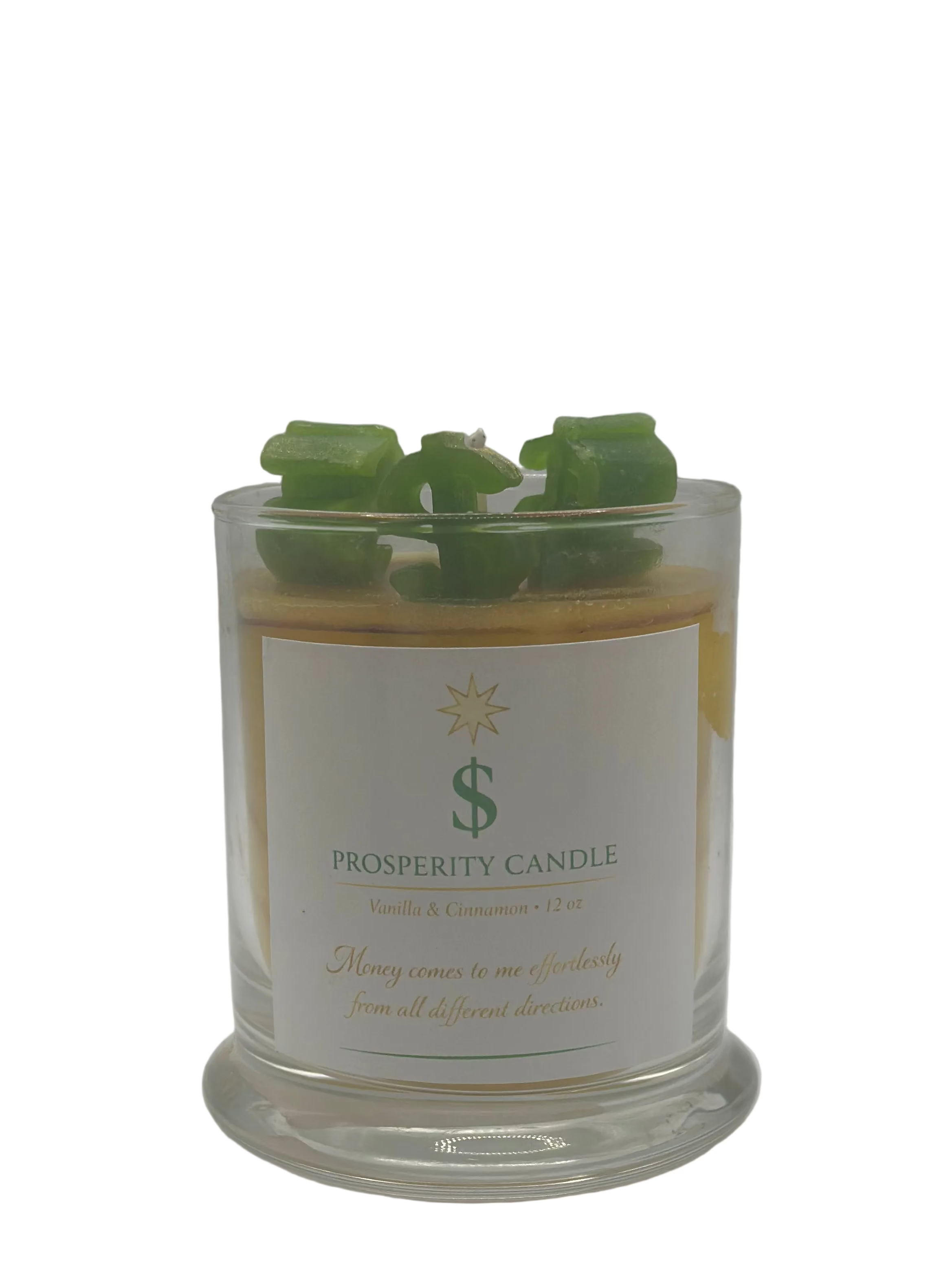 Money prepared candle