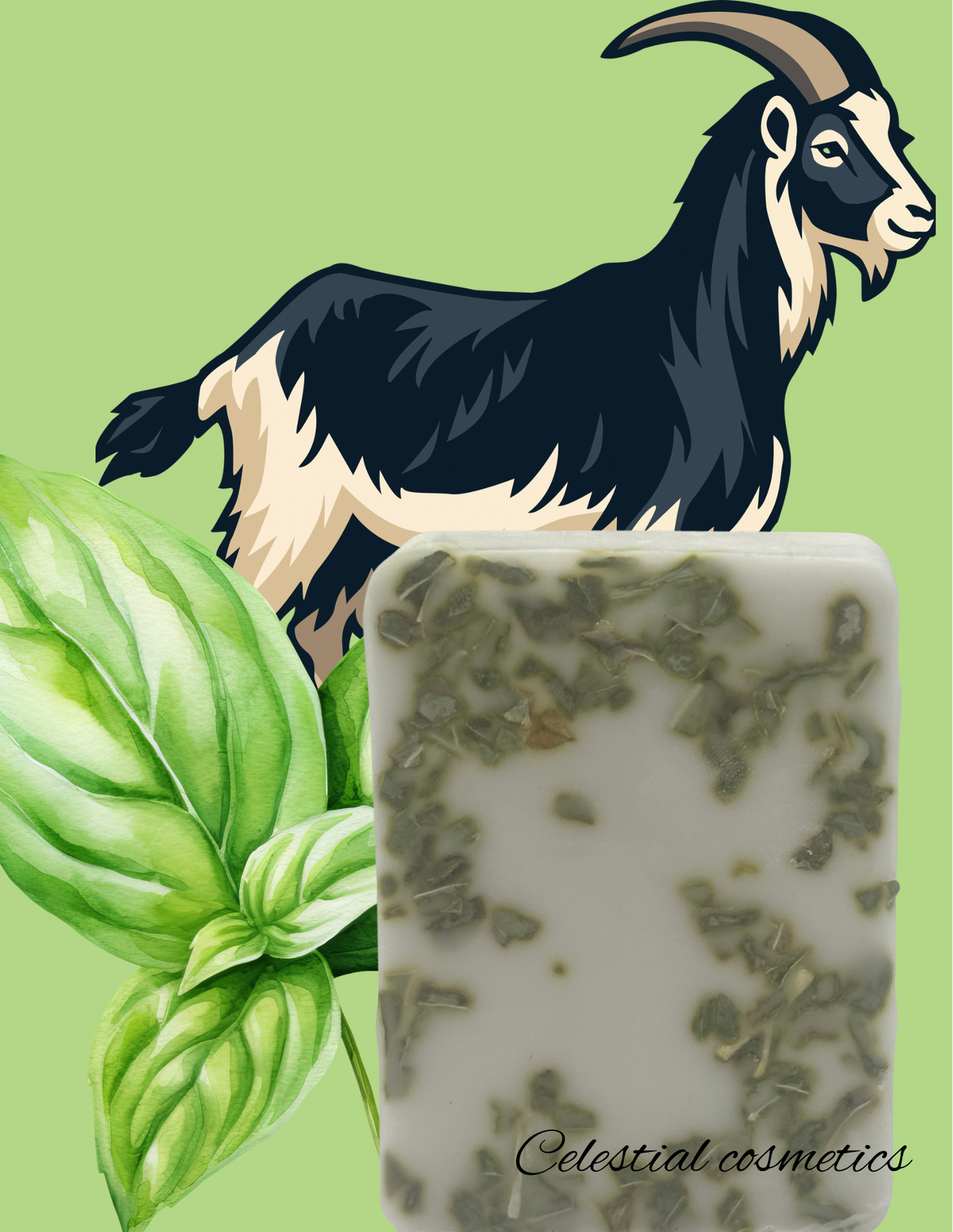 Basil and goat milk