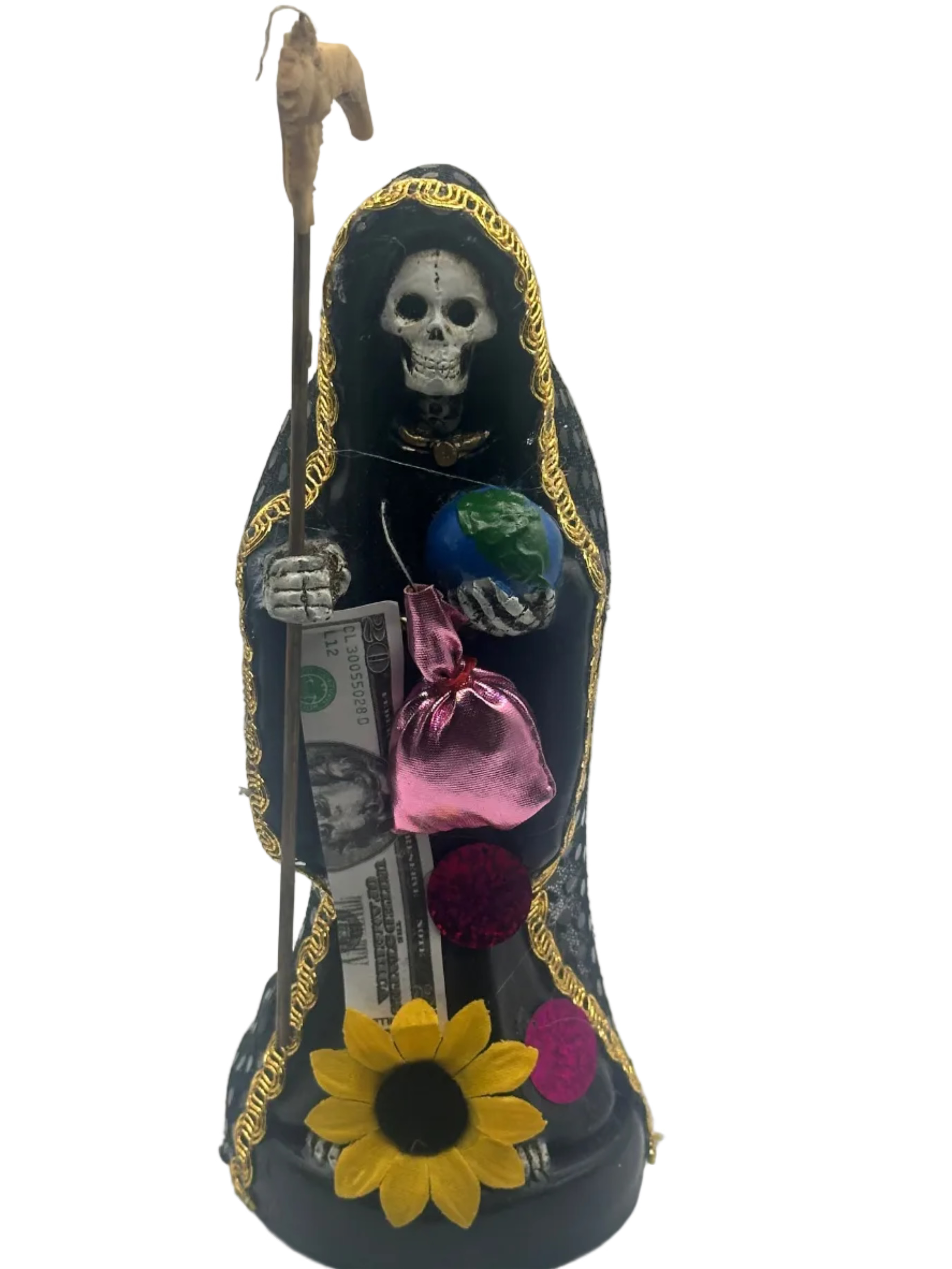 black santa muerte small