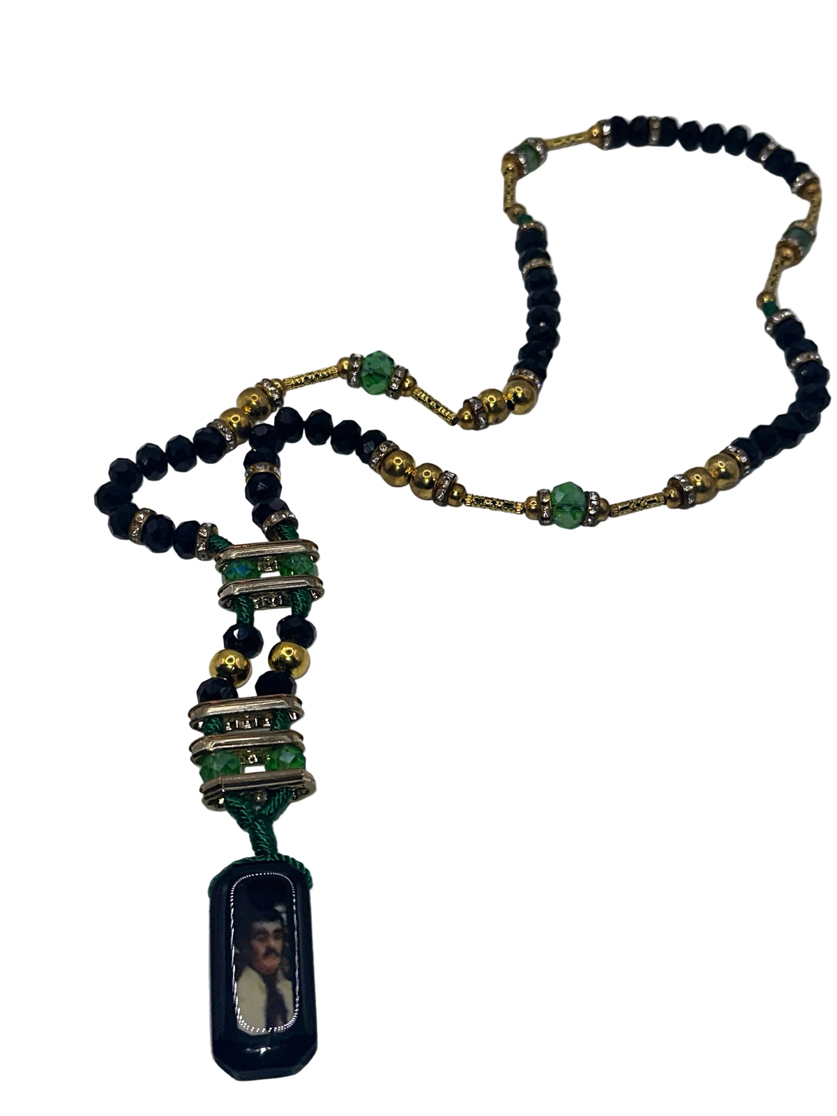 Jesus mal verde necklace
