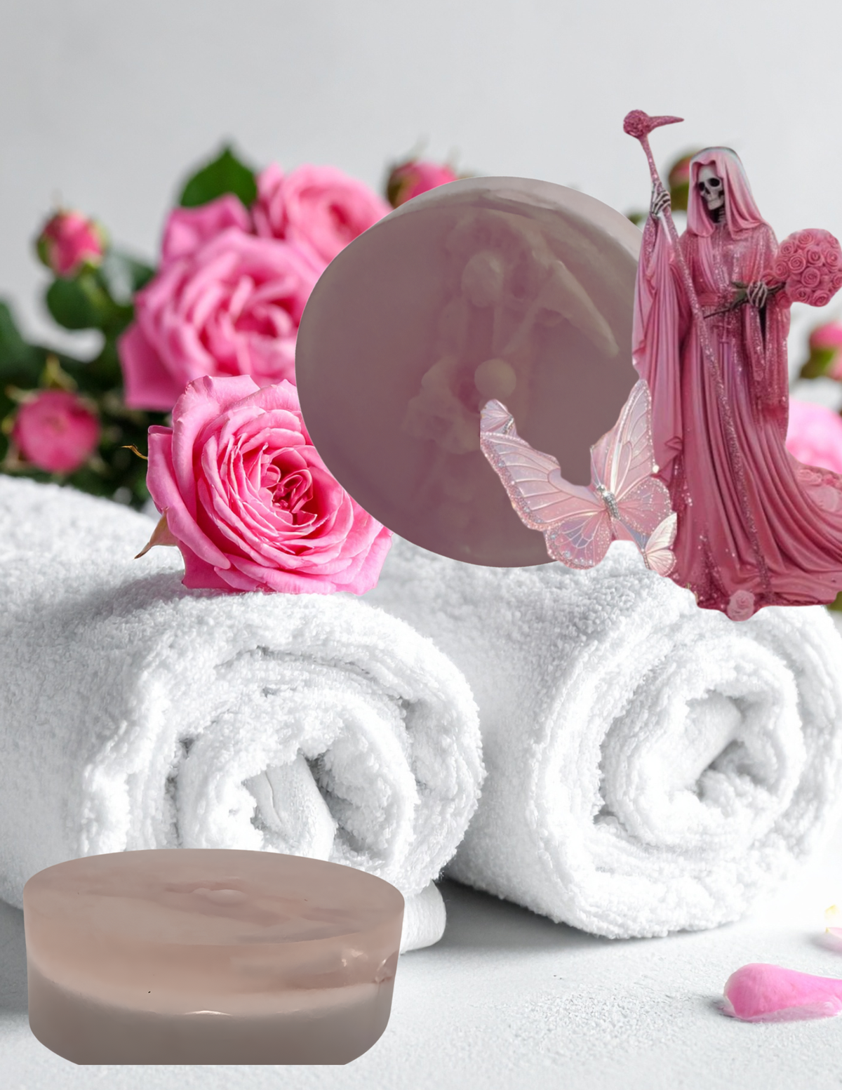 Santa Muerte Goatmilk and Rose Hydrating Facial Soap